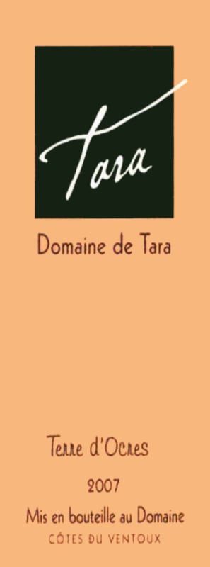 Dom. de Tara Ventoux Terre d'Ocres Rhone 2007 Front Label