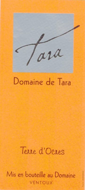 Dom. de Tara Ventoux Terre d'Ocres Blanc 2013 Front Label