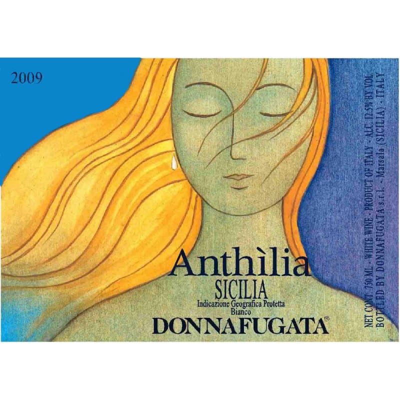 Donnafugata Anthilia 2009 Front Label