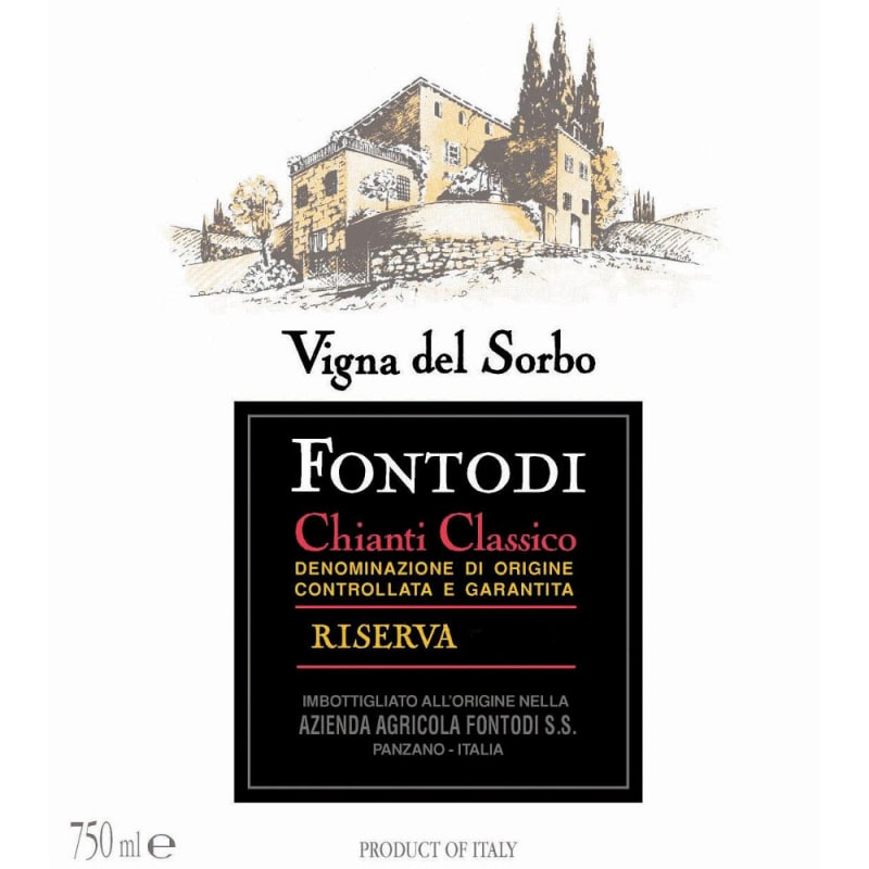 Fontodi Chianti Classico Riserva Vigna del Sorbo 2006 Front Label