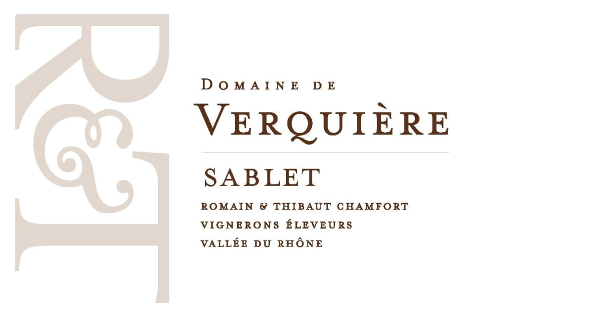 Domaine de Verquiere Cotes du Rhone Villages Sablet Blanc 2014 Front Label