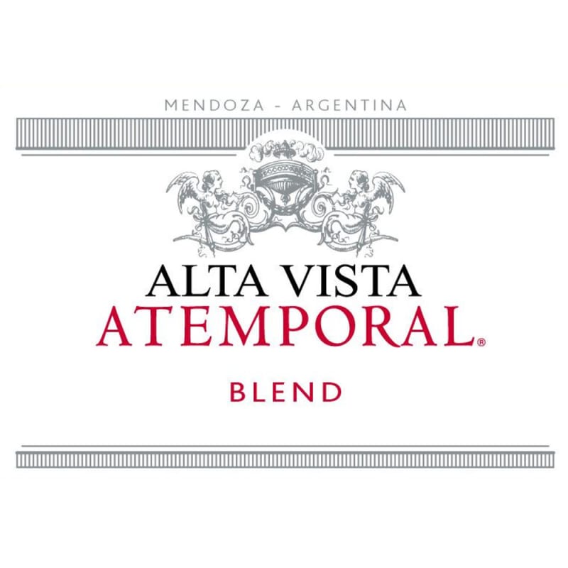 Alta Vista Atemporal Red Blend 2008 Front Label