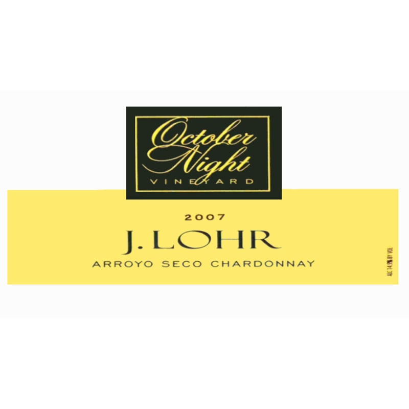 J. Lohr October Night Chardonnay 2007 Front Label