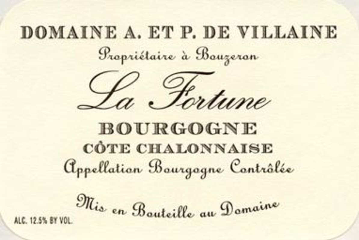 Domaine de Villaine La Fortune Cote Chalonnaise 2014 Front Label