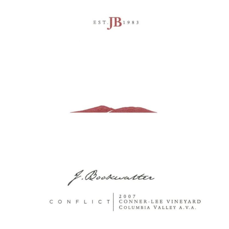 J. Bookwalter Conner-Lee Vineyard Conflict Red 2007 Front Label