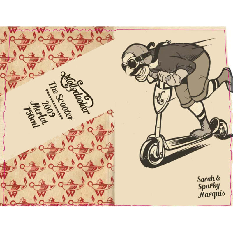 Mollydooker The Scooter Merlot 2009 Front Label