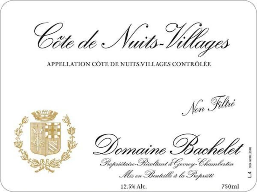 Domaine Denis Bachelet Cotes de Nuits-Villages 2010 Front Label