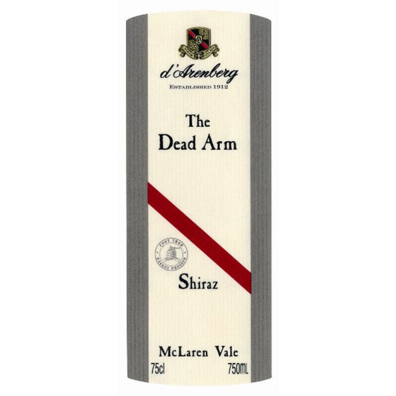 d'Arenberg The Dead Arm Shiraz 2008 Front Label