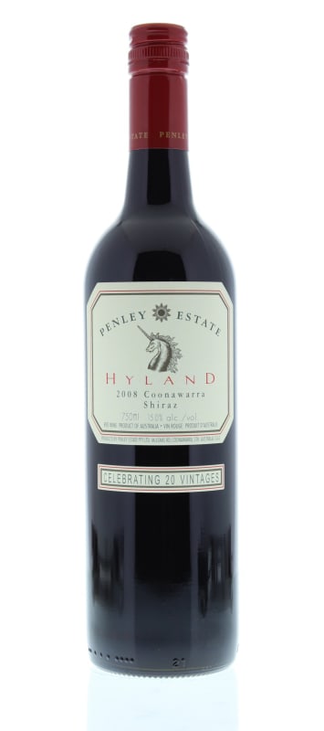 Penley Hyland Shiraz 2008 Front Bottle Shot