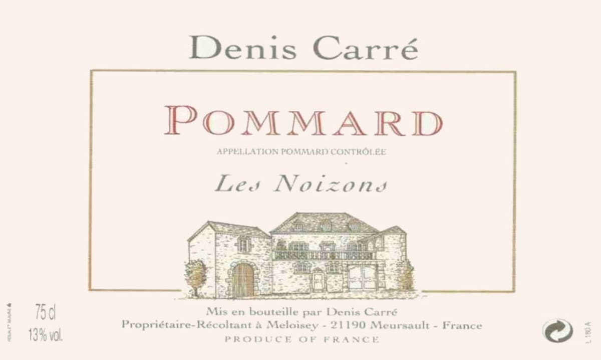 Denis Carre Pommard Les Noizons 2004 Front Label