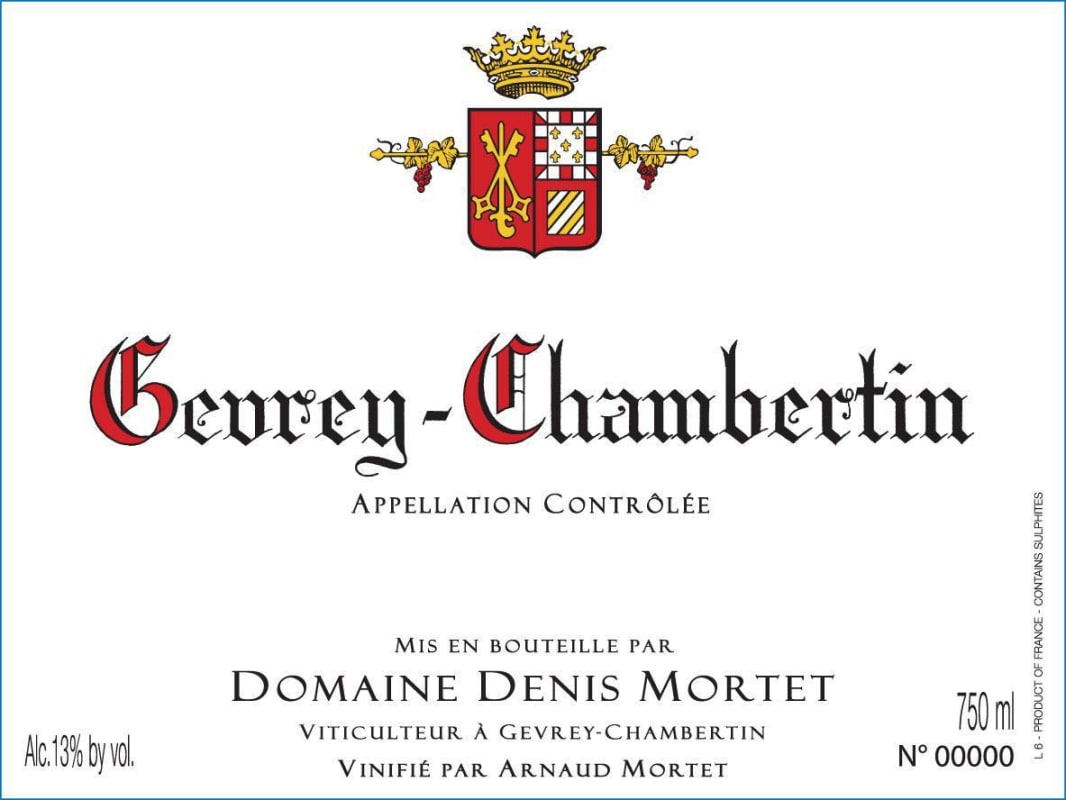Denis Mortet Gevrey-Chambertin 2009 Front Label