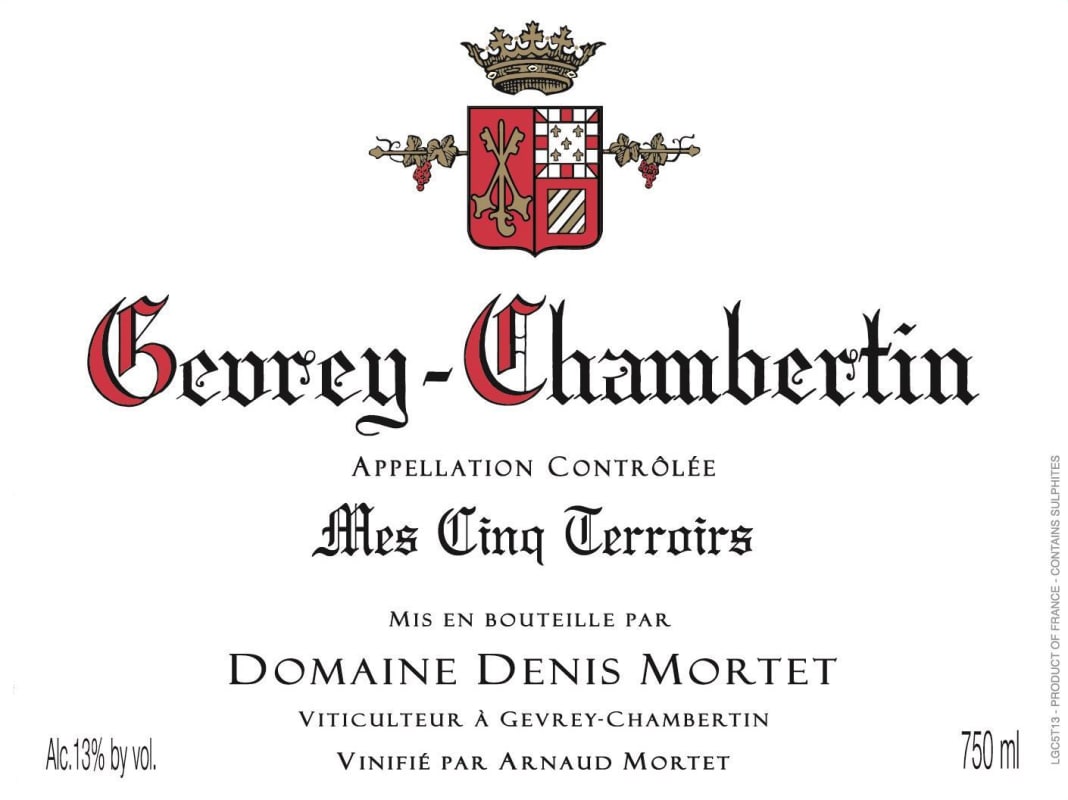 Denis Mortet Gevrey-Chambertin Mes Cinq Terroirs 2014 Front Label