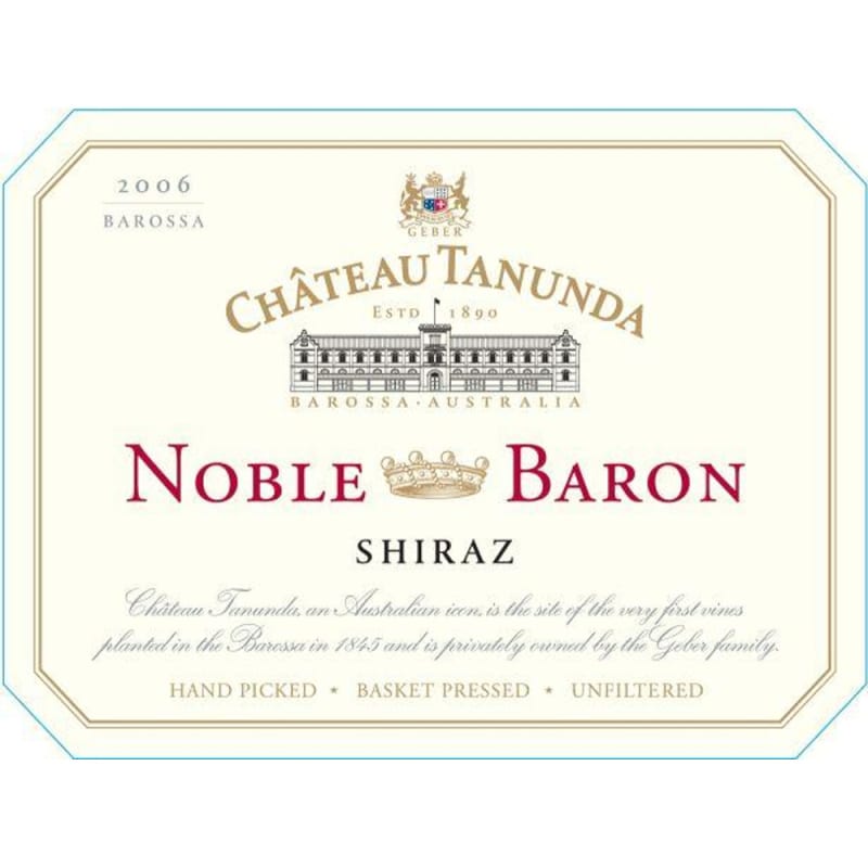 Chateau Tanunda Noble Baron Shiraz 2006 Front Label