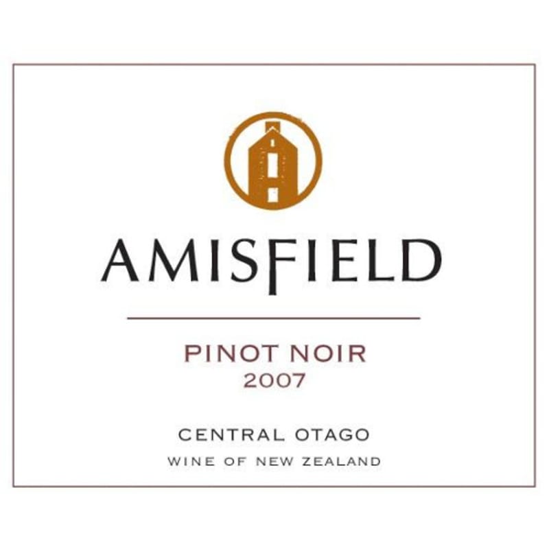 Amisfield Pinot Noir 2007 Front Label