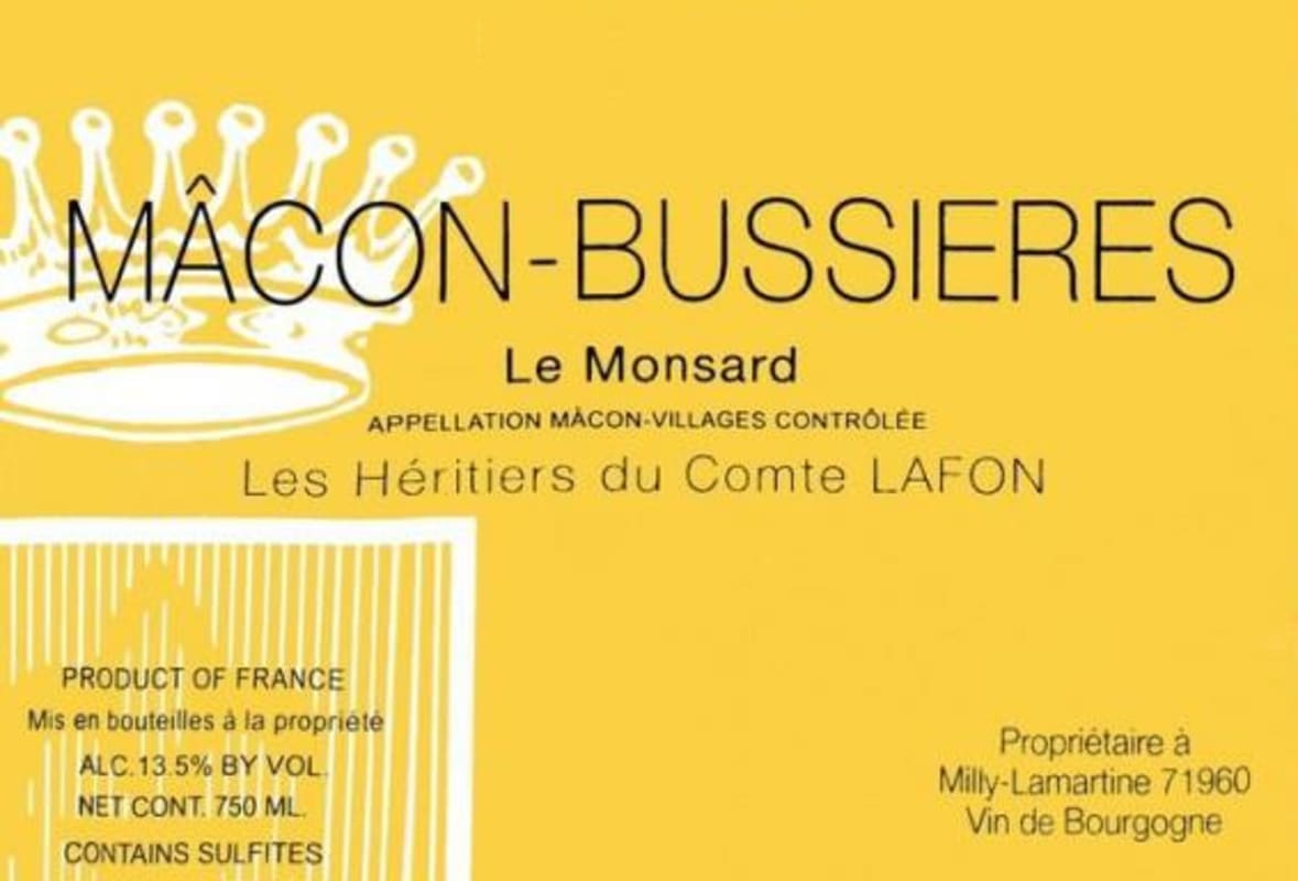 Domaine des Comtes Lafon Macon-Bussieres Le Monsard 2012 Front Label