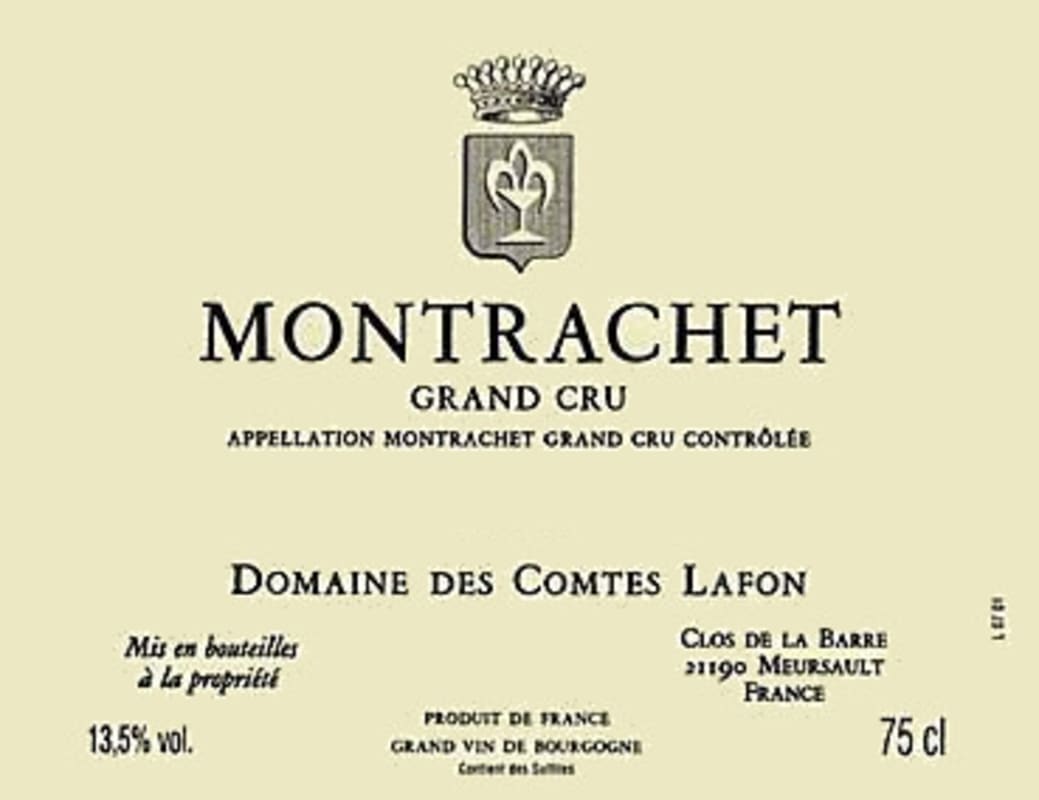 Domaine des Comtes Lafon Montrachet Grand Cru 2009 Front Label