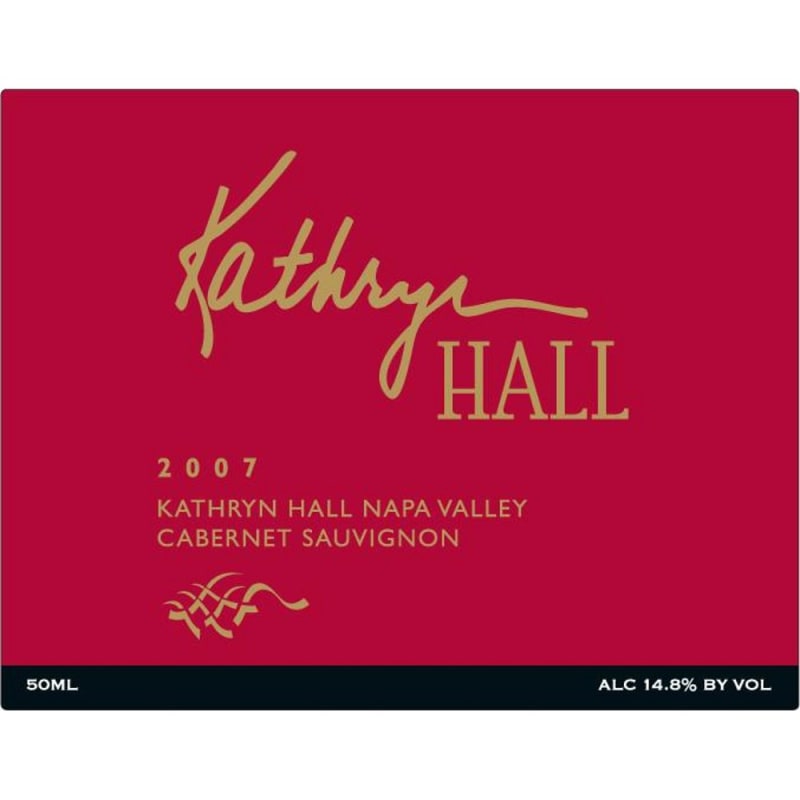 Hall Kathryn Hall Cabernet Sauvignon 2007 Front Label