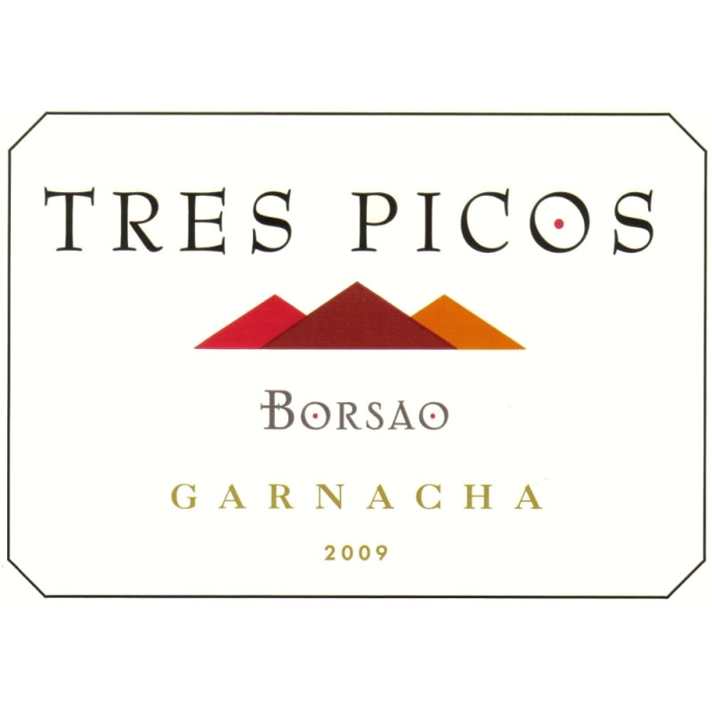 Borsao Tres Picos Garnacha 2009 Front Label