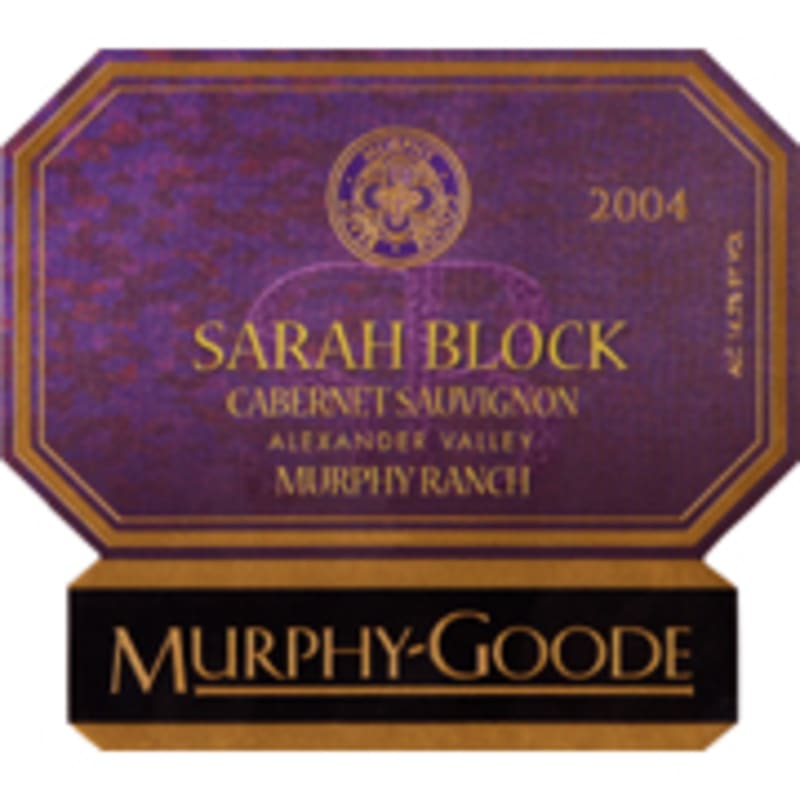 Murphy-Goode Sarah Block Cabernet Sauvignon 2004 Front Label
