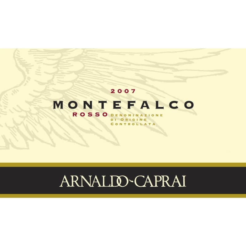 Arnaldo Caprai Montefalco Rosso 2007 Front Label
