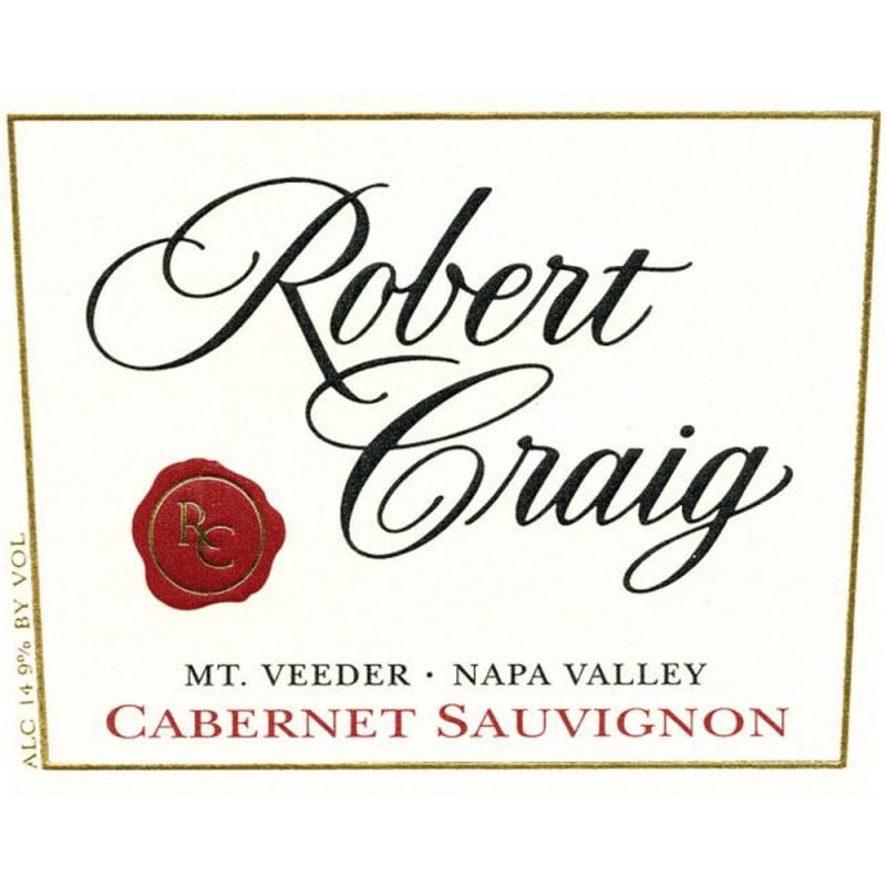 Robert Craig Cellars Mt. Veeder Cabernet Sauvignon 2007 Front Label