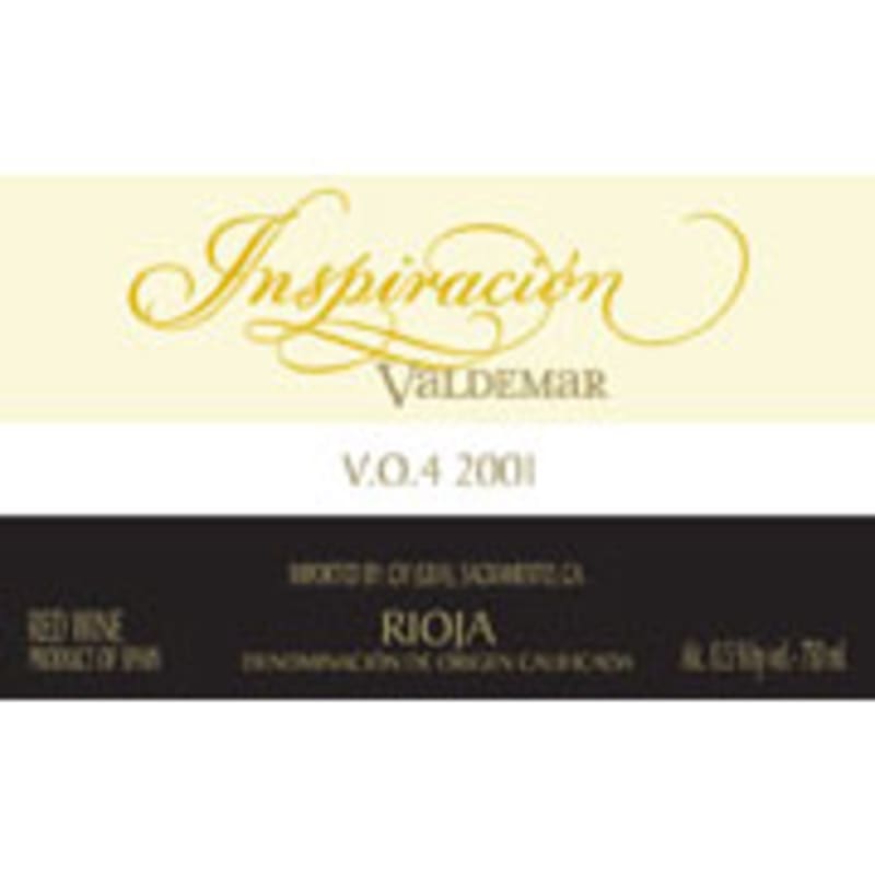 Bodegas Valdemar Rioja Inspiracion V.O.4 2001 Front Label