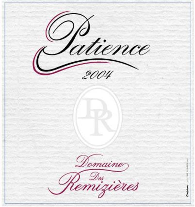 Domaine des Remizieres Hermitage Patience 2004 Front Label