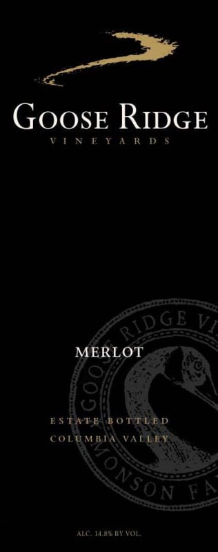 Goose Ridge Merlot 2010 Front Label