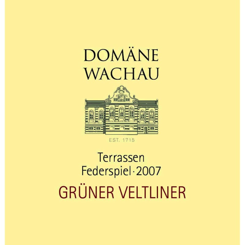 Domane Wachau Federspiel Terrassen Gruner Veltliner 2007 Front Label