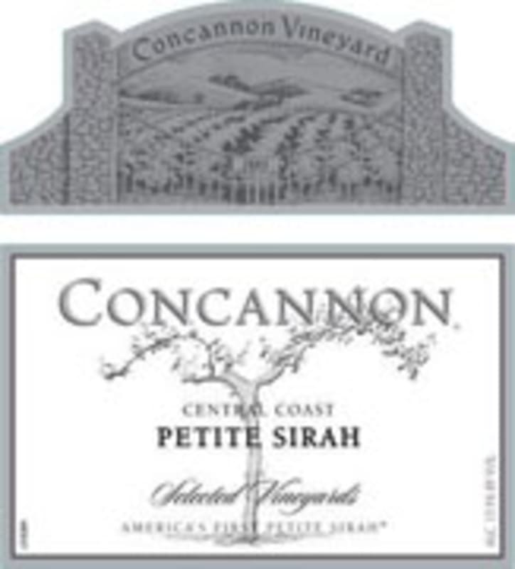 Concannon Selected Vineyards Petite Sirah 2008 Front Label