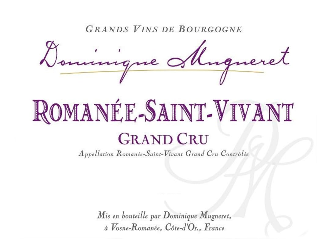 Domaine Dominique Mugneret Romanee-Saint-Vivant Grand Cru 2010 Front Label