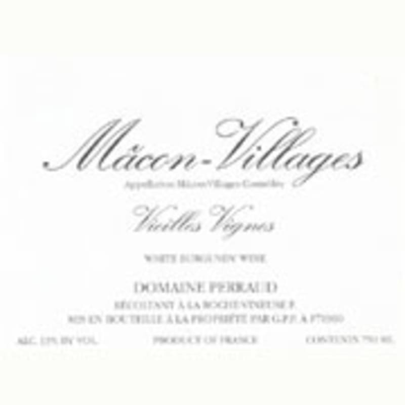 Domaine Perraud Macon-Villages Vieilles Vignes 2009 Front Label