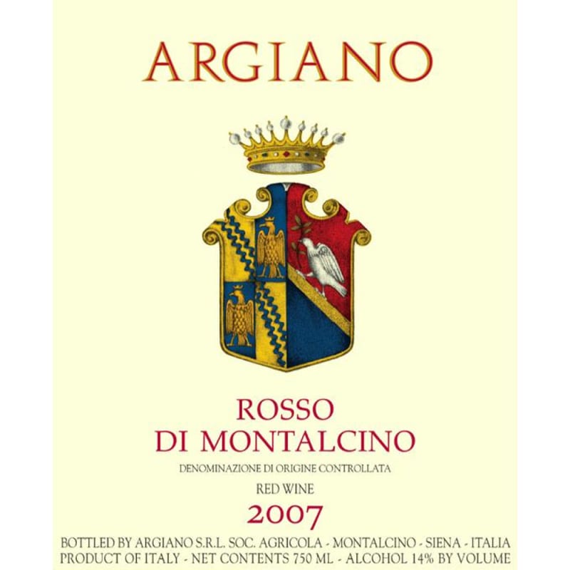 Argiano Rosso di Montalcino 2007 Front Label