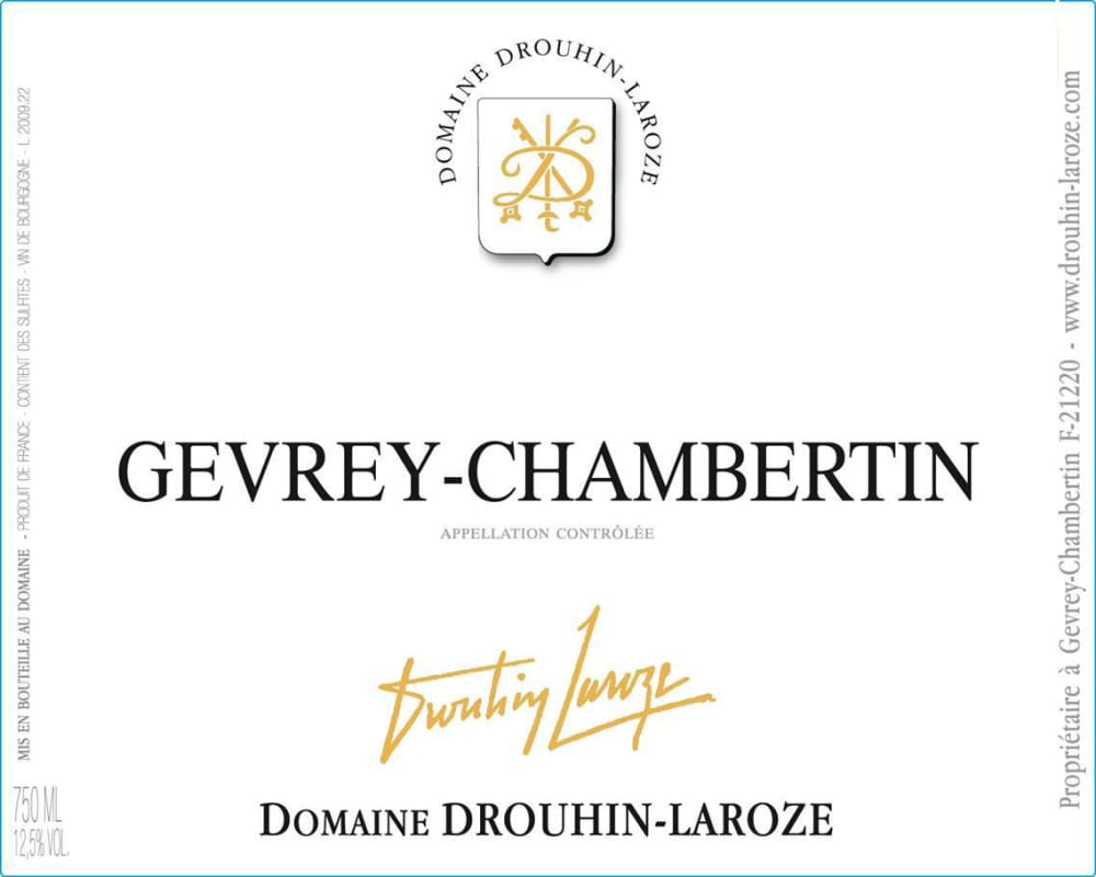 Domaine Drouhin-Laroze Gevrey-Chambertin 2013 Front Label