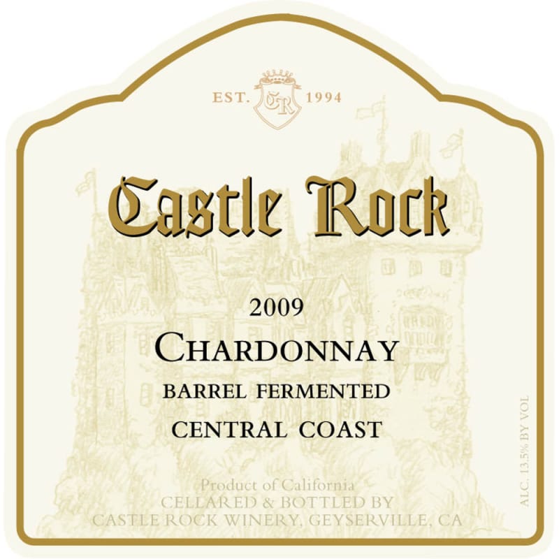 Castle Rock Central Coast Chardonnay 2009 Front Label