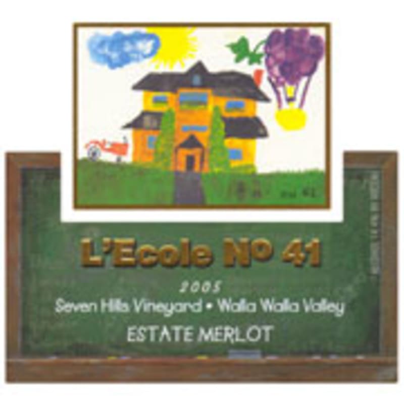 L'Ecole 41 Seven Hills Vineyard Merlot 2005 Front Label