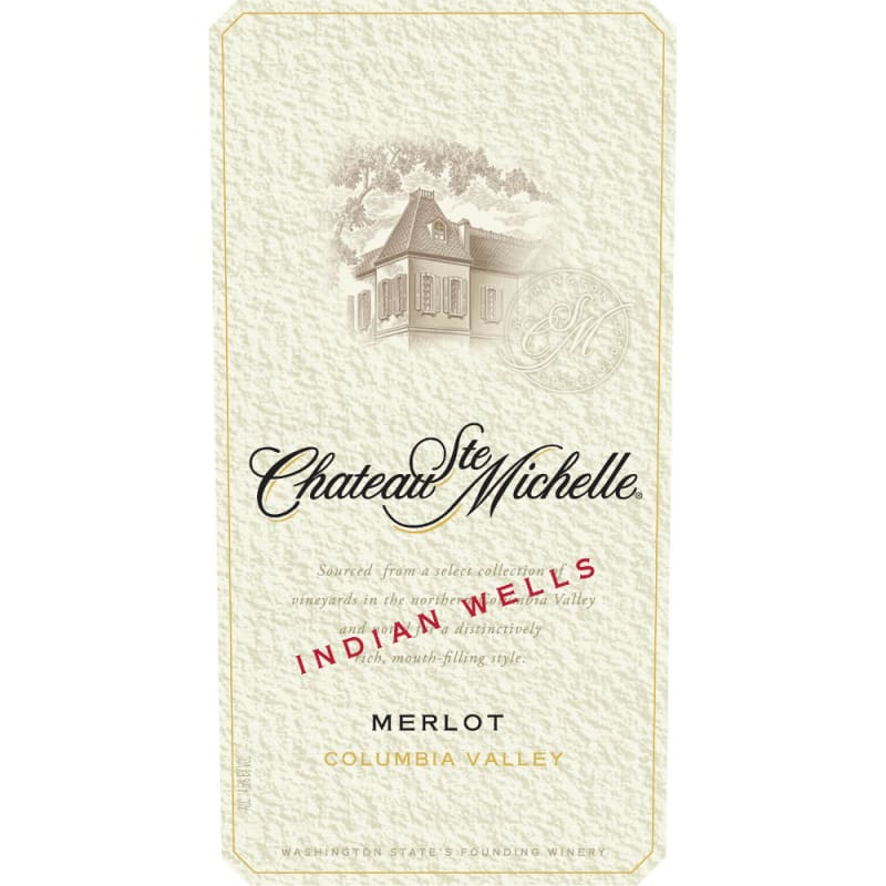 Chateau Ste. Michelle Indian Wells Vineyard Merlot 2008 Front Label