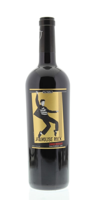 Elvis Presley Wine Cellars Jailhouse Rock Merlot 2008 Front Bottle Shot
