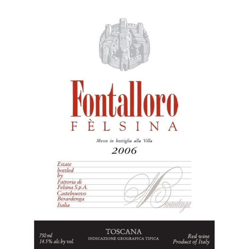 Felsina Fontalloro (1.5 Liter Magnum) 2006 Front Label
