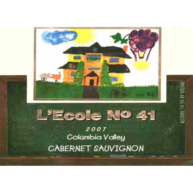 L'Ecole 41 Columbia Valley Cabernet Sauvignon 2007 Front Label