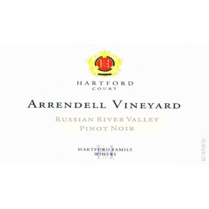 Hartford Russian River Valley Arrendell Vineyard Pinot Noir 2007 Front Label
