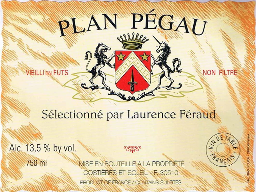 Plan Pegau Estate Red 2010 Front Label