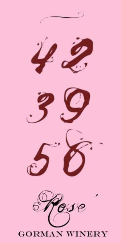 Gorman 42-39-56 Rose 2015 Front Label