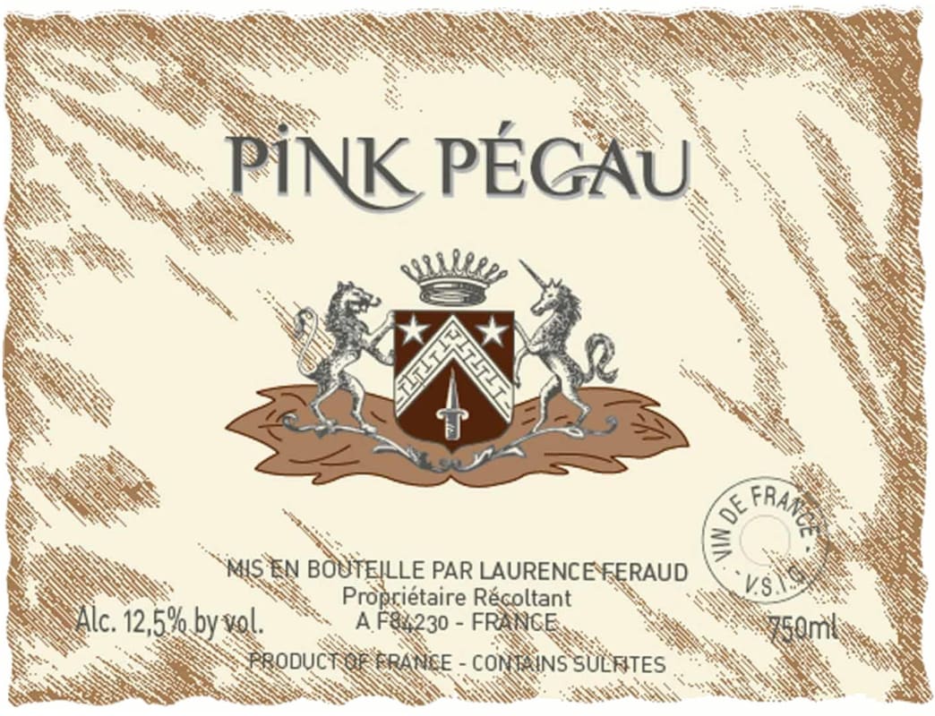 Domaine Pegau Chateau Pegau Pink Pegau Rose 2015 Front Label