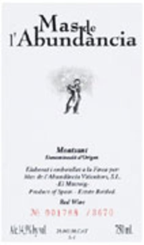 Mas de l'Abundancia Mas de l'Abundancia 2004 Front Label