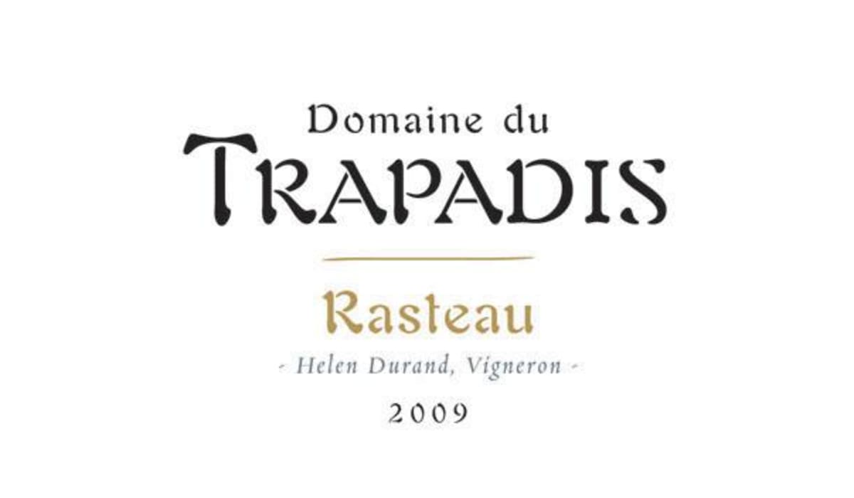 Domaine du Trapadis Rasteau 2009 Front Label