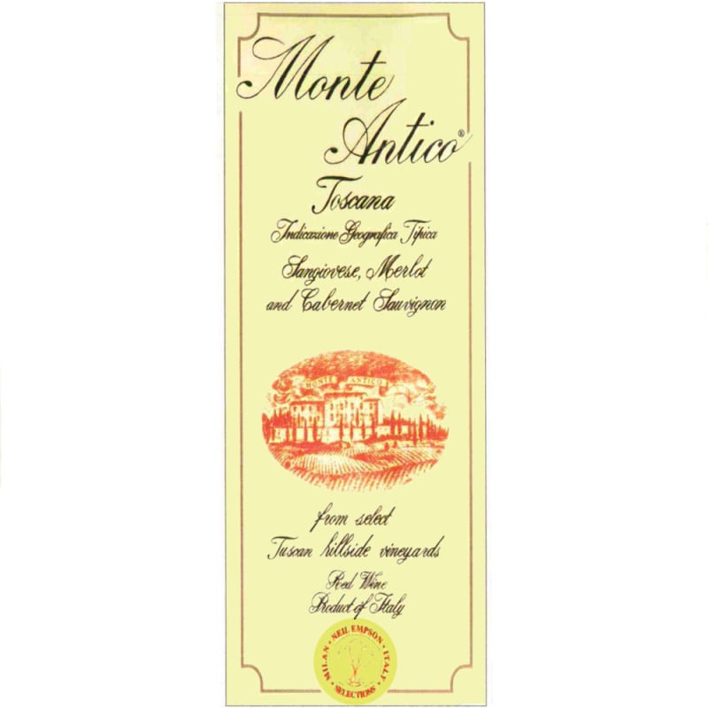 Monte Antico Rosso 2007 Front Label