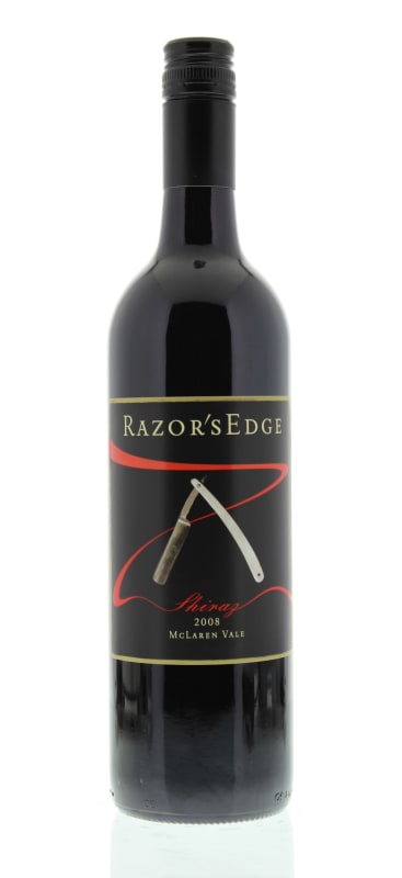 Razor's Edge Shiraz 2008 Front Bottle Shot