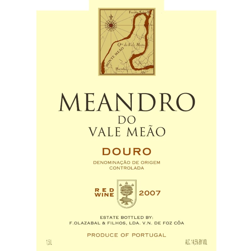 Quinta do Vale Meao Douro Meandro 2007 Front Label