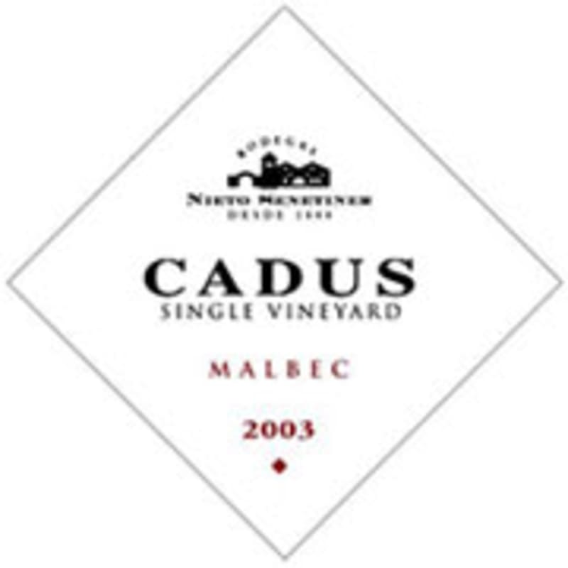 Nieto Senetiner Cadus Malbec 2003 Front Label